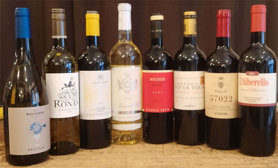 Bolgheri Italia contro Bordeaux Francesi